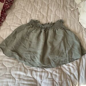 Blu Pepper Olive Smocked Skirt